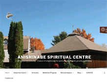 Tablet Screenshot of anishinabespiritualcentre.ca